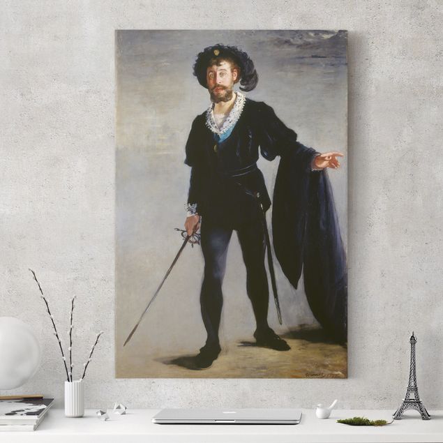 køkken dekorationer Edouard Manet - Jean-Baptiste Faure in the Role of Hamlet