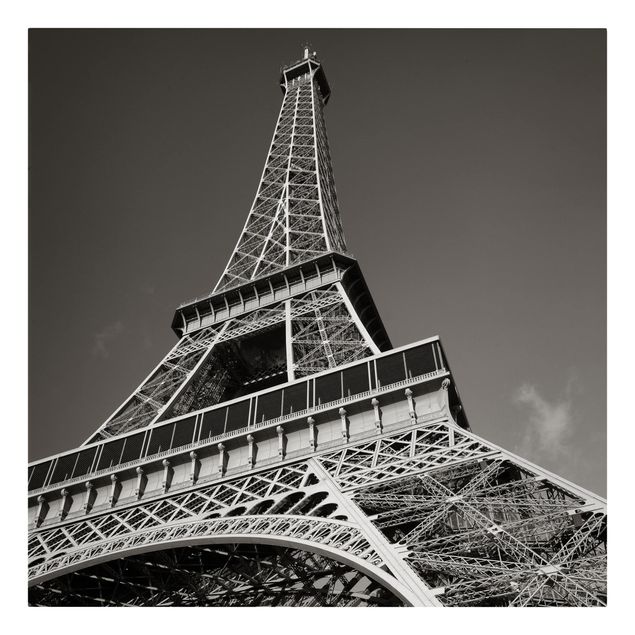 Billeder på lærred sort og hvid Eiffel tower