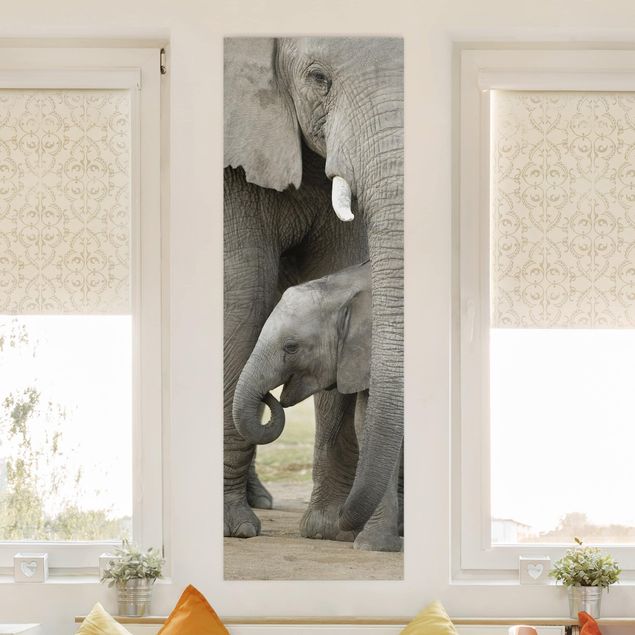 Billeder på lærred elefanter Elephant Love