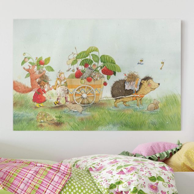 Børneværelse deco Little Strawberry Strawberry Fairy - With Hedgehog