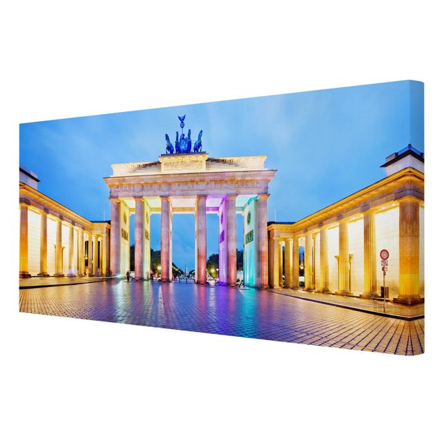 Billeder arkitektur og skyline Illuminated Brandenburg Gate