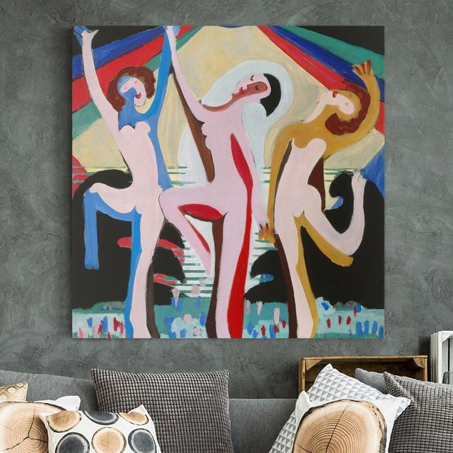 køkken dekorationer Ernst Ludwig Kirchner - colour Dance