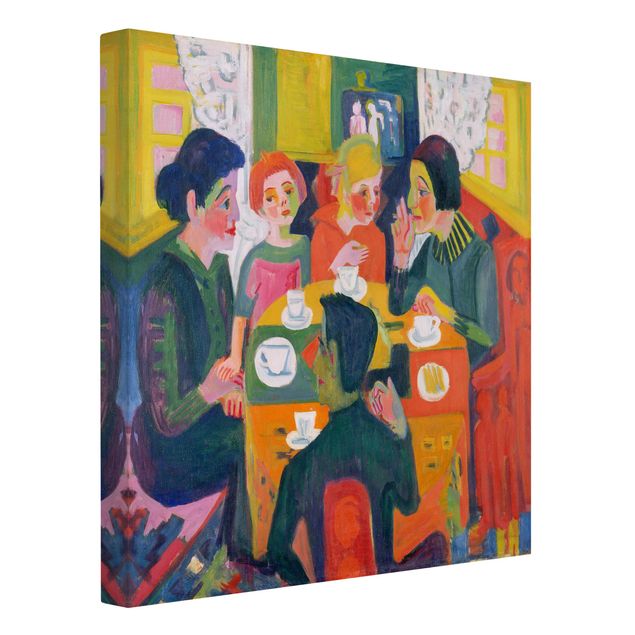 Billeder på lærred kunsttryk Ernst Ludwig Kirchner - Coffee Table