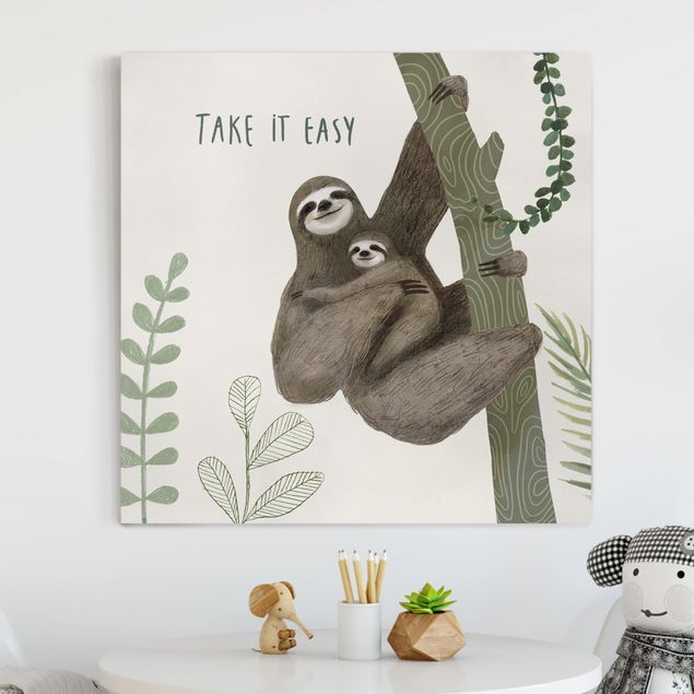 Børneværelse deco Sloth Sayings - Easy