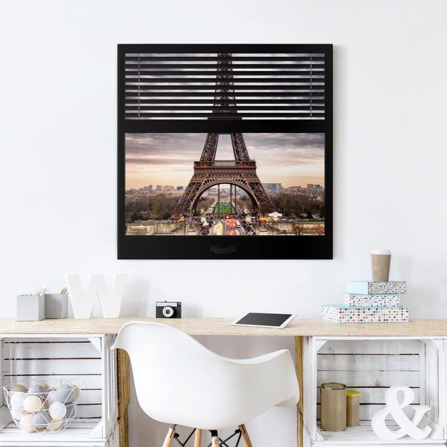Billeder Paris Window Blinds View - Eiffel Tower Paris