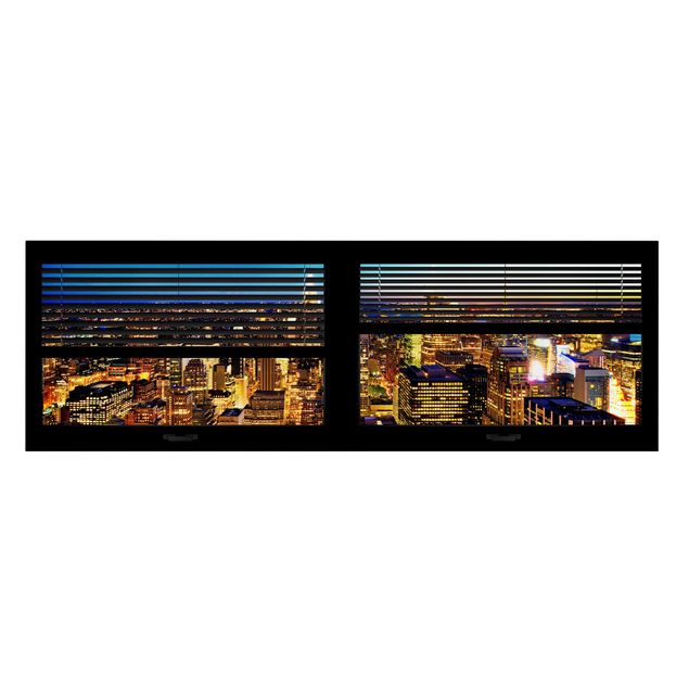 Billeder arkitektur og skyline Window View Blinds - New York At Night
