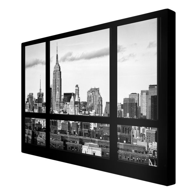 Billeder arkitektur og skyline Window Manhattan Skyline black-white