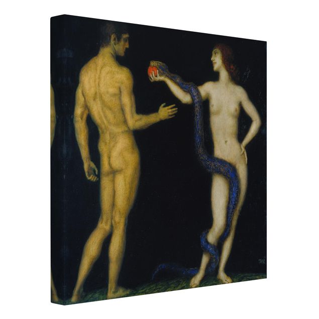Billeder nøgen og erotik Franz von Stuck - Adam and Eve