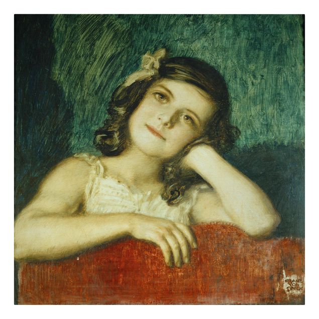 Billeder kunsttryk Franz von Stuck - Mary, the Daughter of the Artist