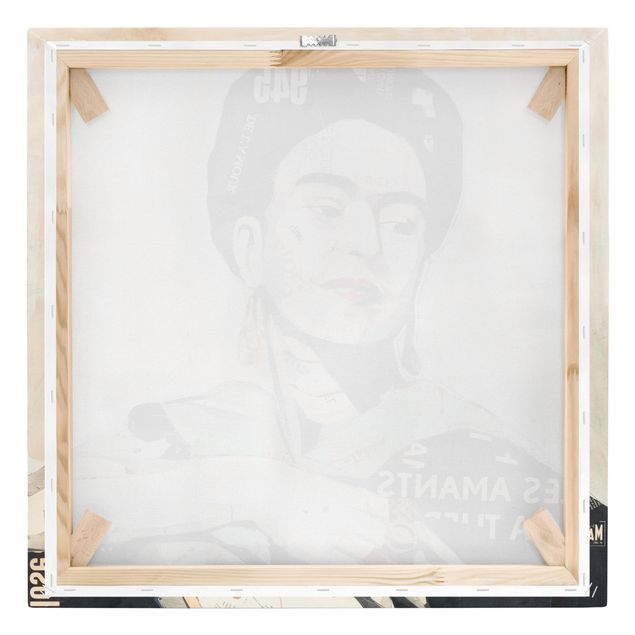 Billeder på lærred Frida Kahlo - Collage No.4