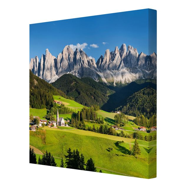 Billeder på lærred landskaber Odle In South Tyrol