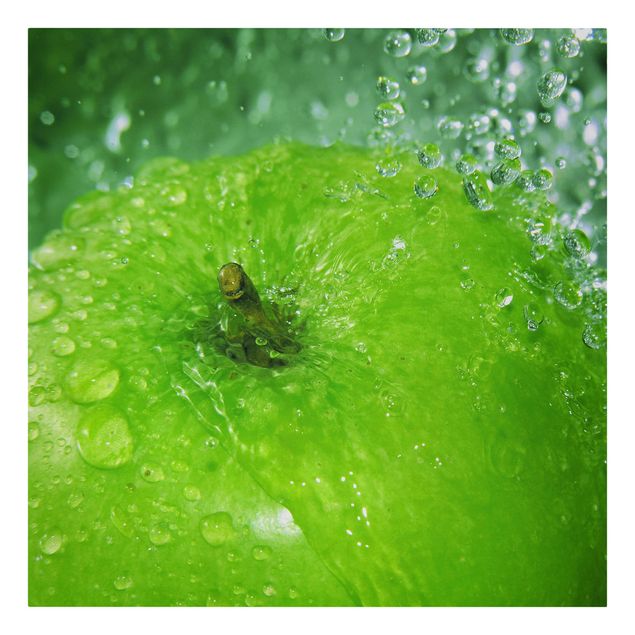 Billeder på lærred grøntsager og frukt Green Apple