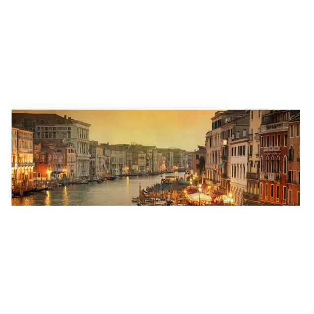 Billeder på lærred arkitektur og skyline Grand Canal Of Venice