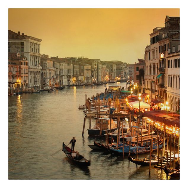 Billeder på lærred arkitektur og skyline Grand Canal Of Venice