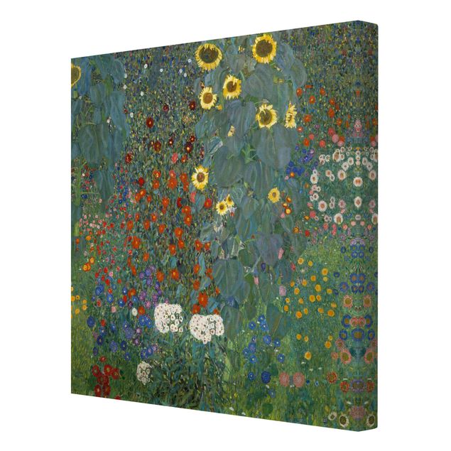 Billeder på lærred blomster Gustav Klimt - Garden Sunflowers