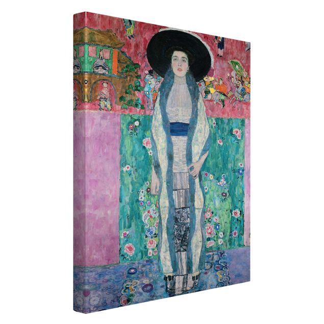 Billeder på lærred kunsttryk Gustav Klimt - Portrait Adele Bloch-Bauer II