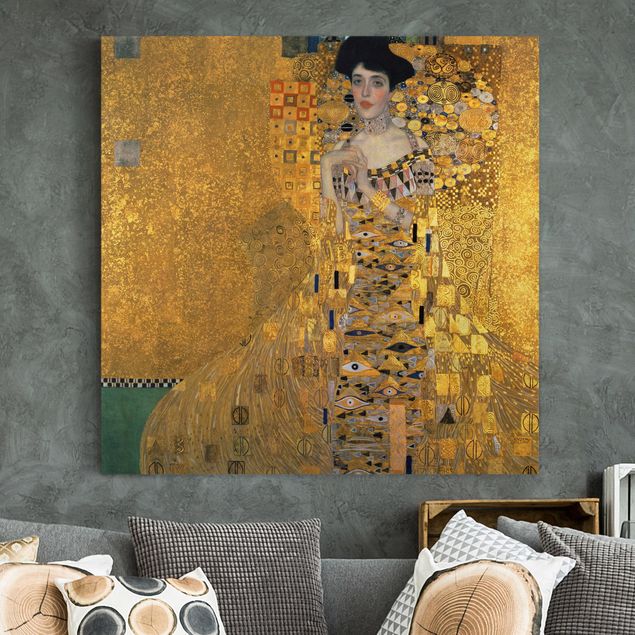 køkken dekorationer Gustav Klimt - Portrait Of Adele Bloch-Bauer I