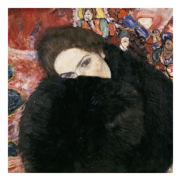 Billeder kunsttryk Gustav Klimt - Lady With A Muff