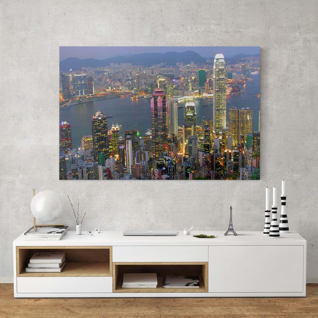 Billeder på lærred Asien Hong Kong Skyline