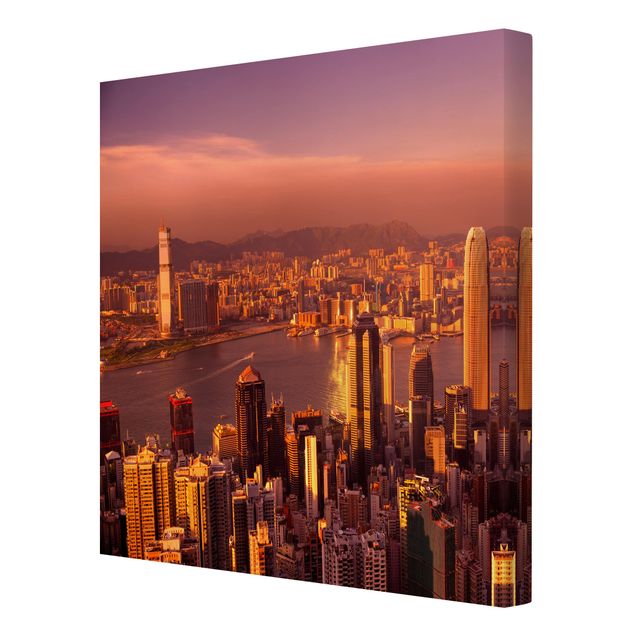 Billeder moderne Hong Kong Sunset