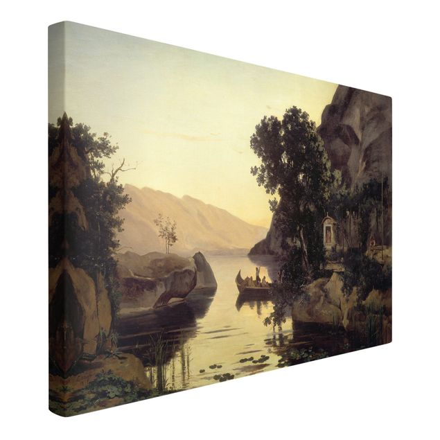Kunst stilarter Jean-Baptiste Camille Corot - Landscape near Riva at Lake Garda