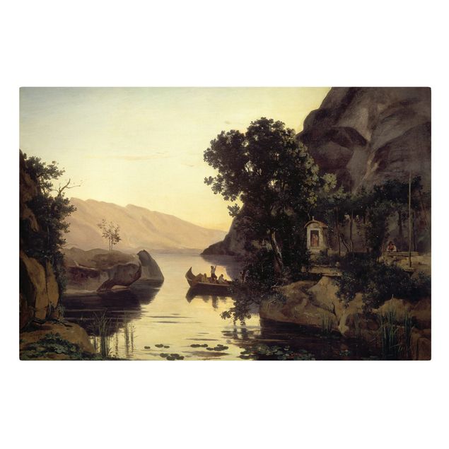 Billeder landskaber Jean-Baptiste Camille Corot - Landscape near Riva at Lake Garda