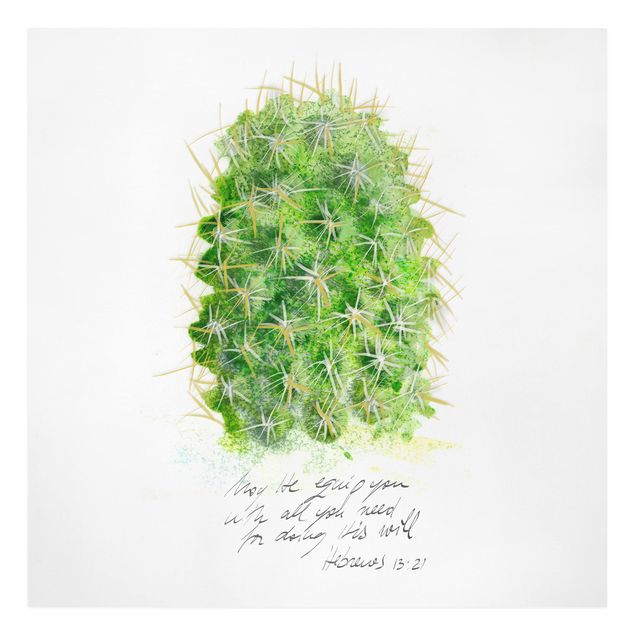 Billeder grøn Cactus With Bibel Verse I