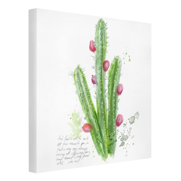 Billeder blomster Cactus With Bibel Verse II