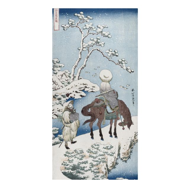 Billeder på lærred kunsttryk Katsushika Hokusai - The Chinese Poet Su Dongpo