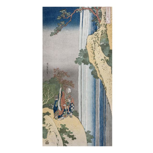 Billeder bjerge Katsushika Hokusai - The Poet Rihaku