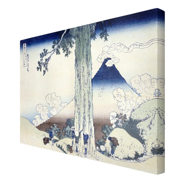 Billeder på lærred kunsttryk Katsushika Hokusai - Mishima Pass In Kai Province