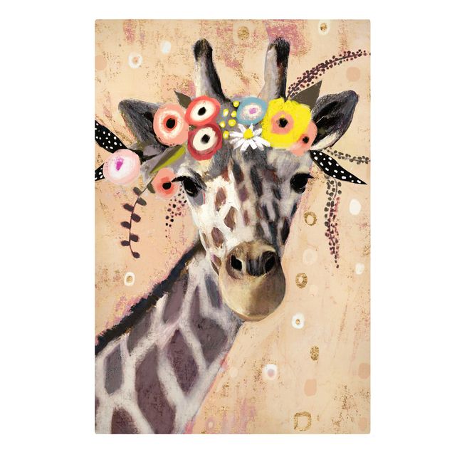 Billeder moderne Klimt Giraffe