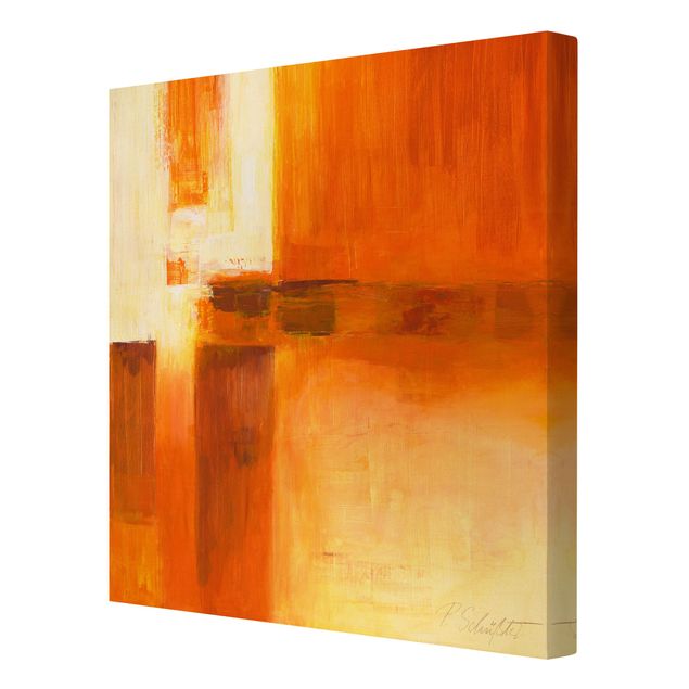Billeder Petra Schüssler Composition In Orange And Brown 01