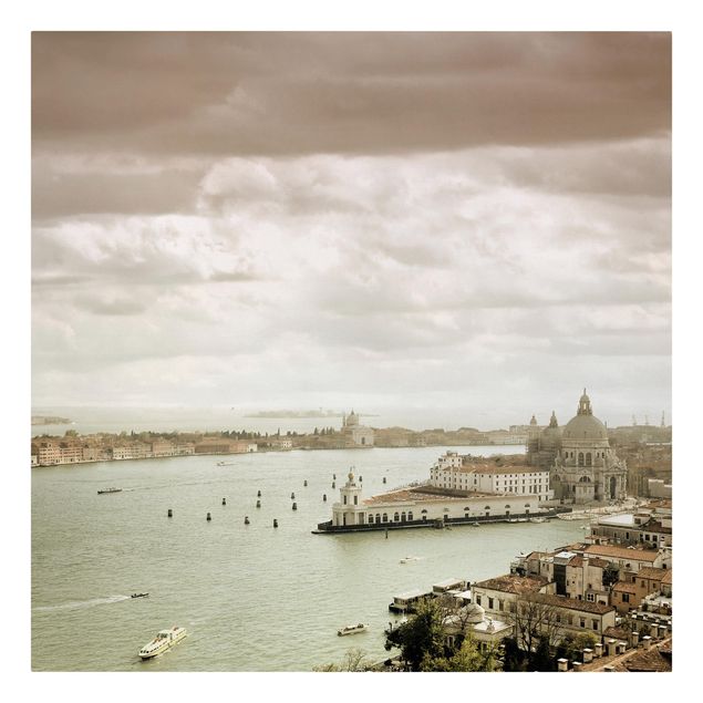 Billeder på lærred vintage Lagoon Of Venice
