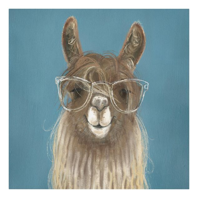 Billeder dyr Lama With Glasses III