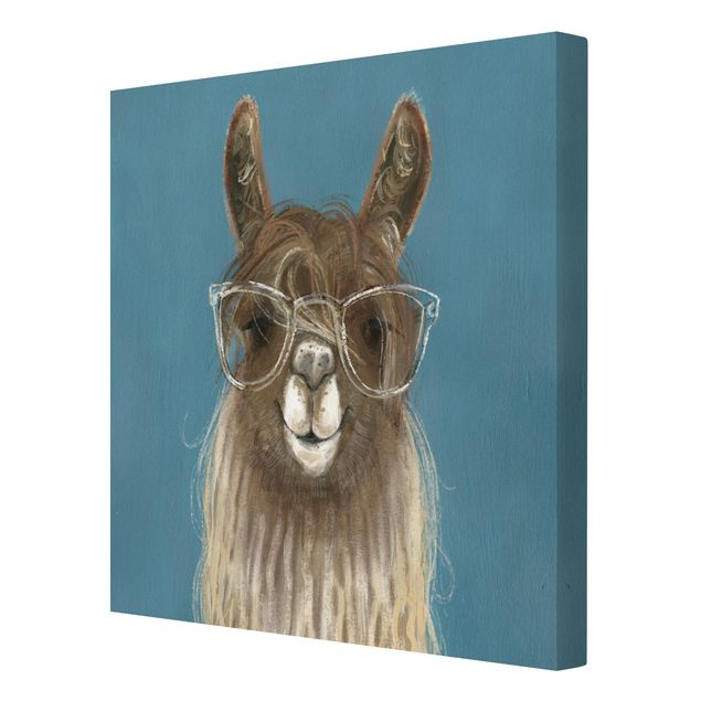 Billeder blå Lama With Glasses III