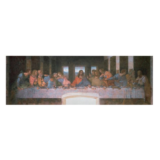 Billeder på lærred kunsttryk Leonardo Da Vinci - The last Supper