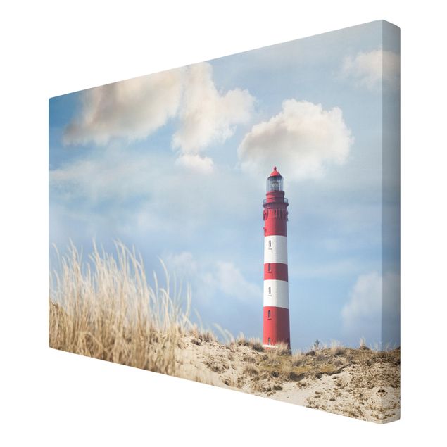 Billeder på lærred landskaber Lighthouse Between Dunes