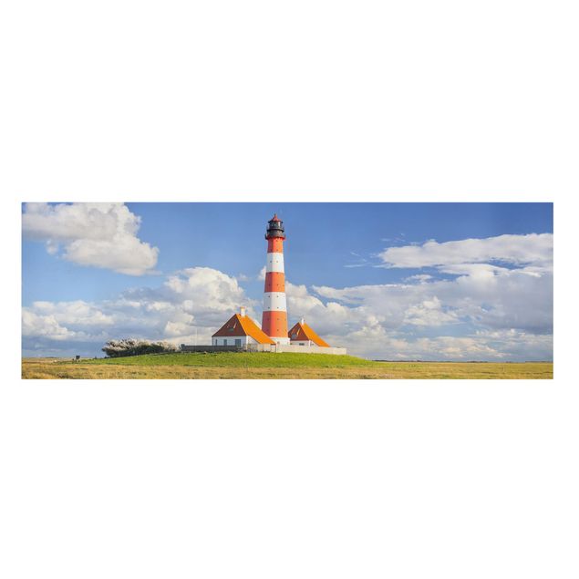 Billeder på lærred landskaber Lighthouse In Schleswig-Holstein