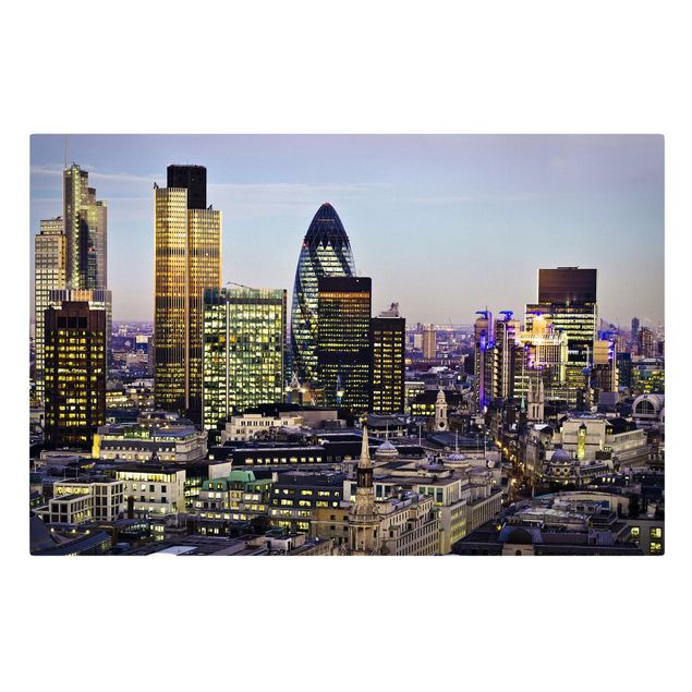Billeder på lærred arkitektur og skyline London City