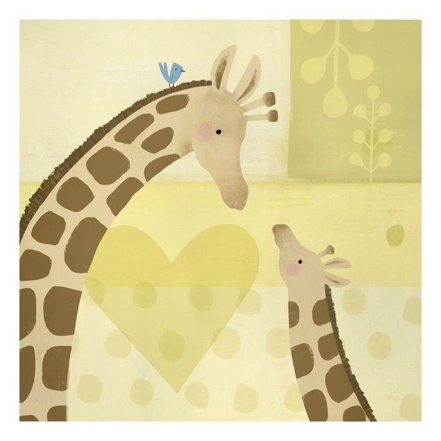 Billeder på lærred dyr Mum And I - Giraffes