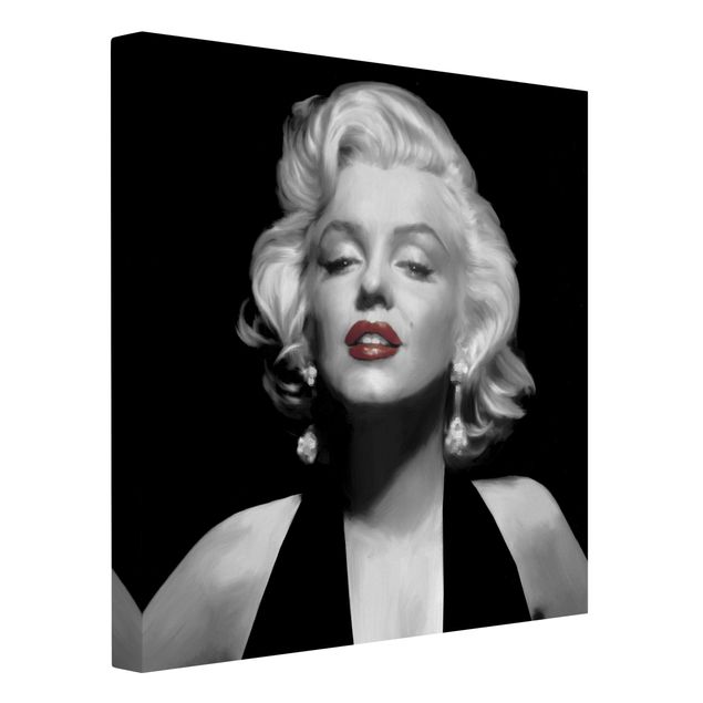 Billeder portræt Marilyn With Red Lips