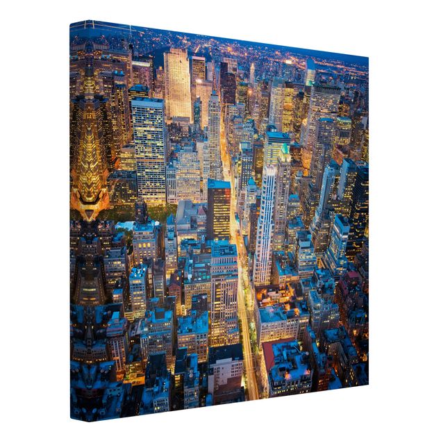 Billeder på lærred arkitektur og skyline Midtown Manhattan