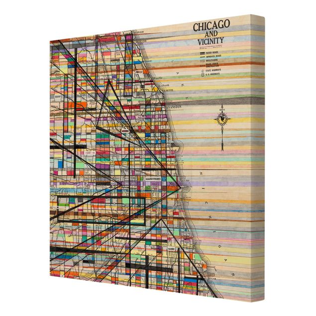 Billeder Modern Map Of Chicago