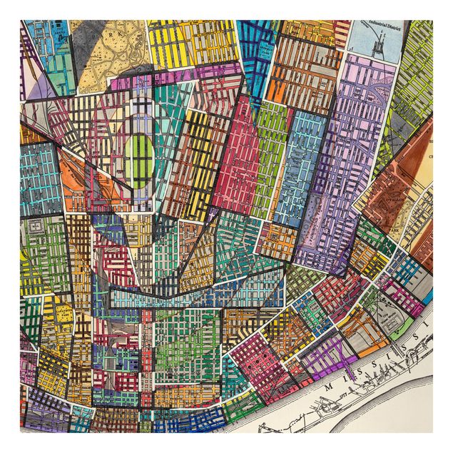 Billeder farvet Modern Map Of St. Louis
