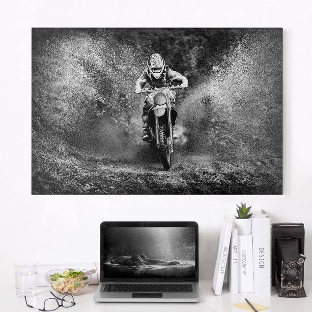 køkken dekorationer Motocross In The Mud