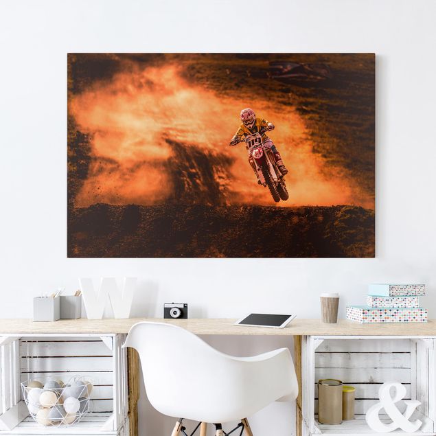 Billeder portræt Motocross In The Dust