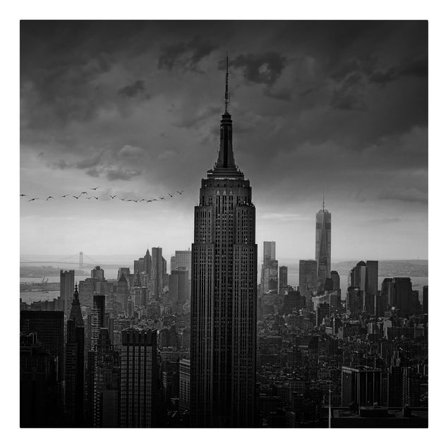 Billeder på lærred arkitektur og skyline New York Rockefeller View