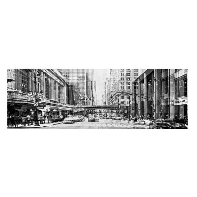Billeder på lærred sort og hvid NYC Urban Black And White