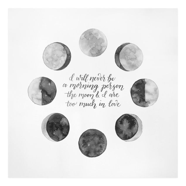 Billeder sort og hvid Ode To The Moon - Love